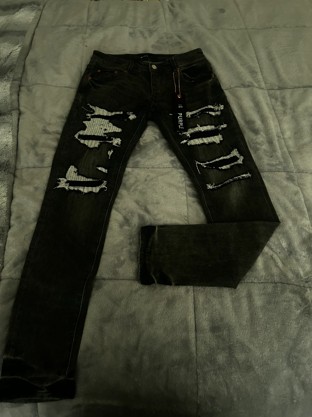 Purple Brand Men's Distressed Jeans