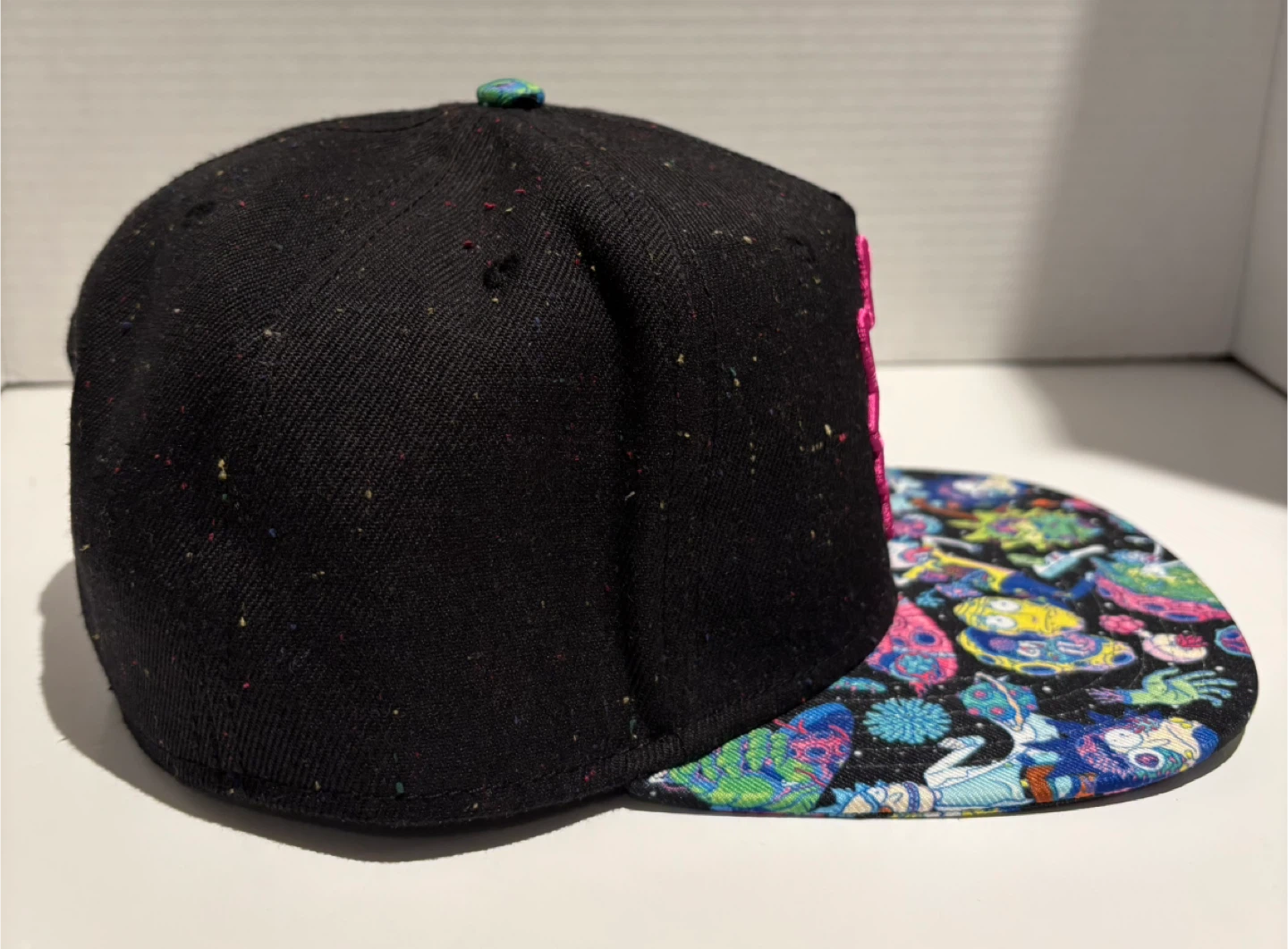 Rick and Morty Black Flat Brim Snapback Hat - photo 2