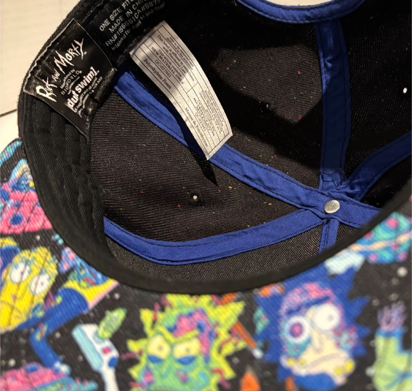 Rick and Morty Black Flat Brim Snapback Hat - photo 5