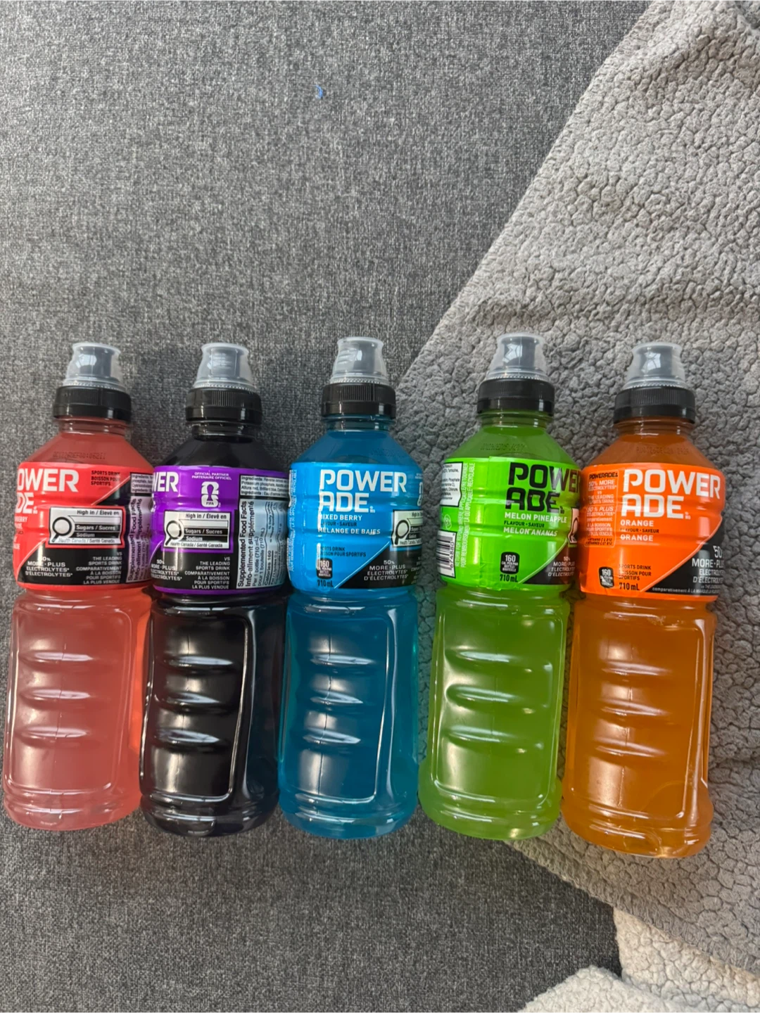 Powerade Drinks - 5 Bottles