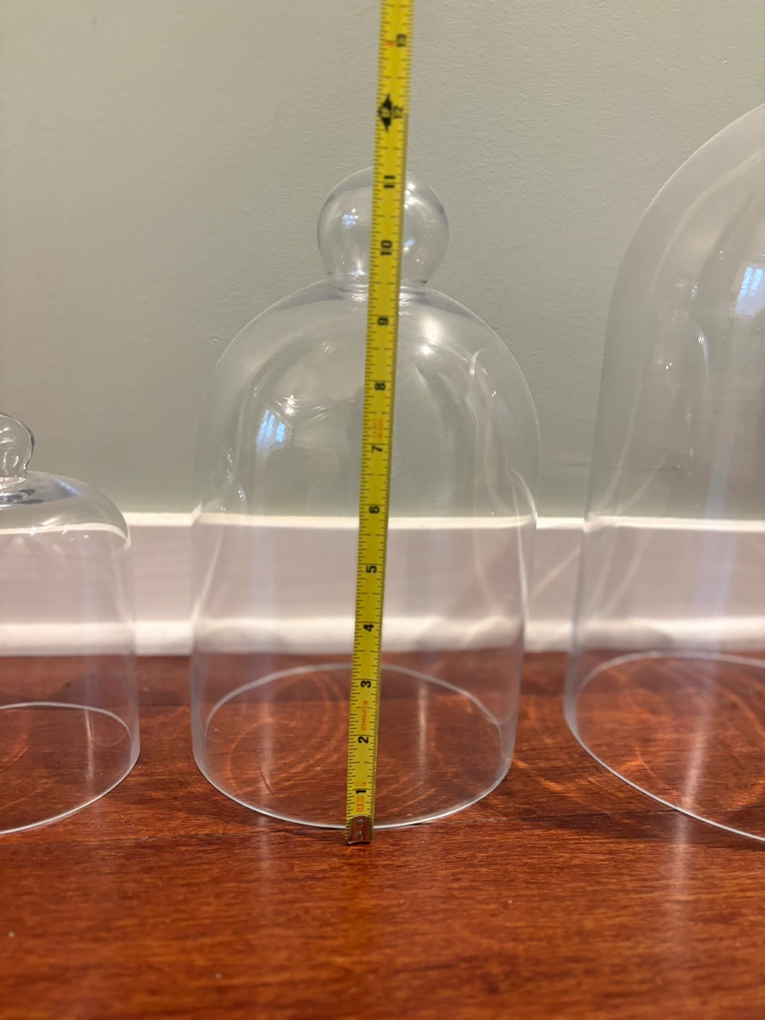 Set of 3 Glass Cloche Domes - photo 3