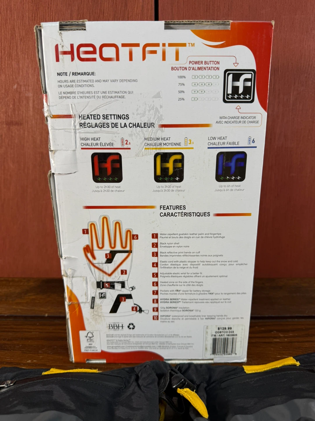 HEATFIT Heated Work Goatskin Gloves Size Extra Large - photo 5