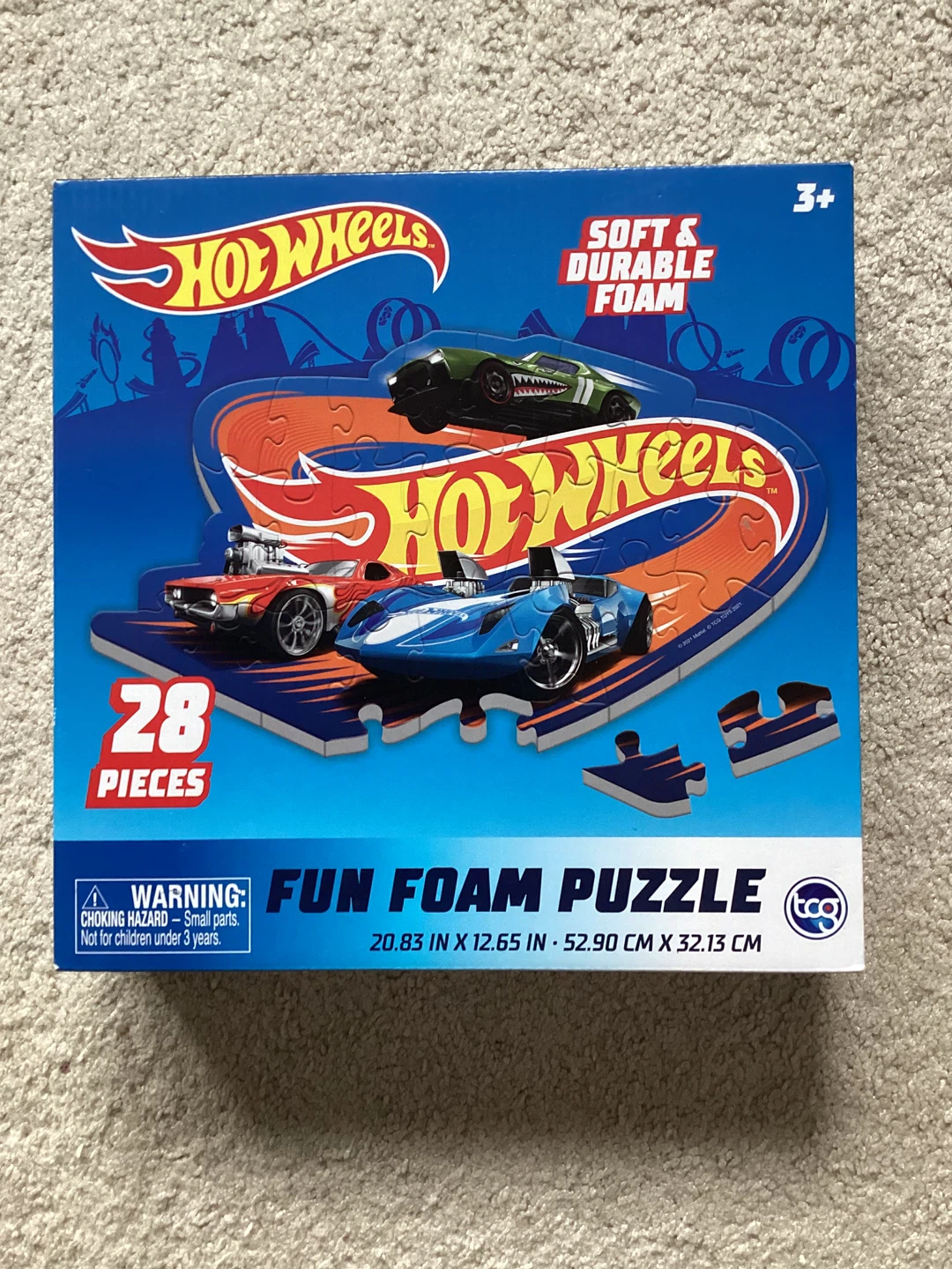 Hot Wheels 28 Piece Fun Foam Puzzle