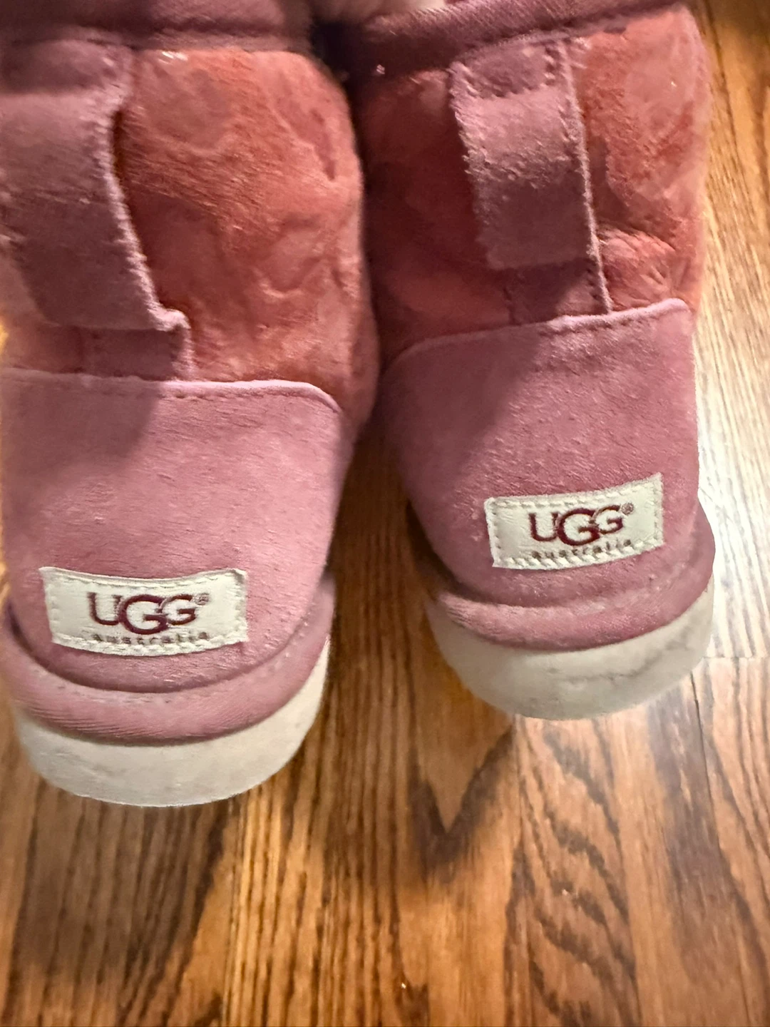 Ugg Australia Burgundy/Pink Suede Boots - Size 10 - photo 2