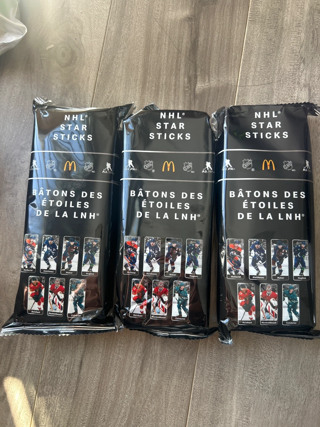 McDonald's NHL Star Sticks (3 Packs)