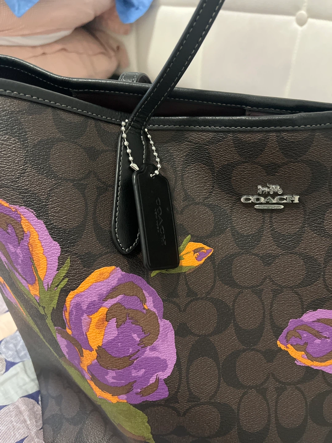 Coach Tote Bag with Floral Print - photo 4