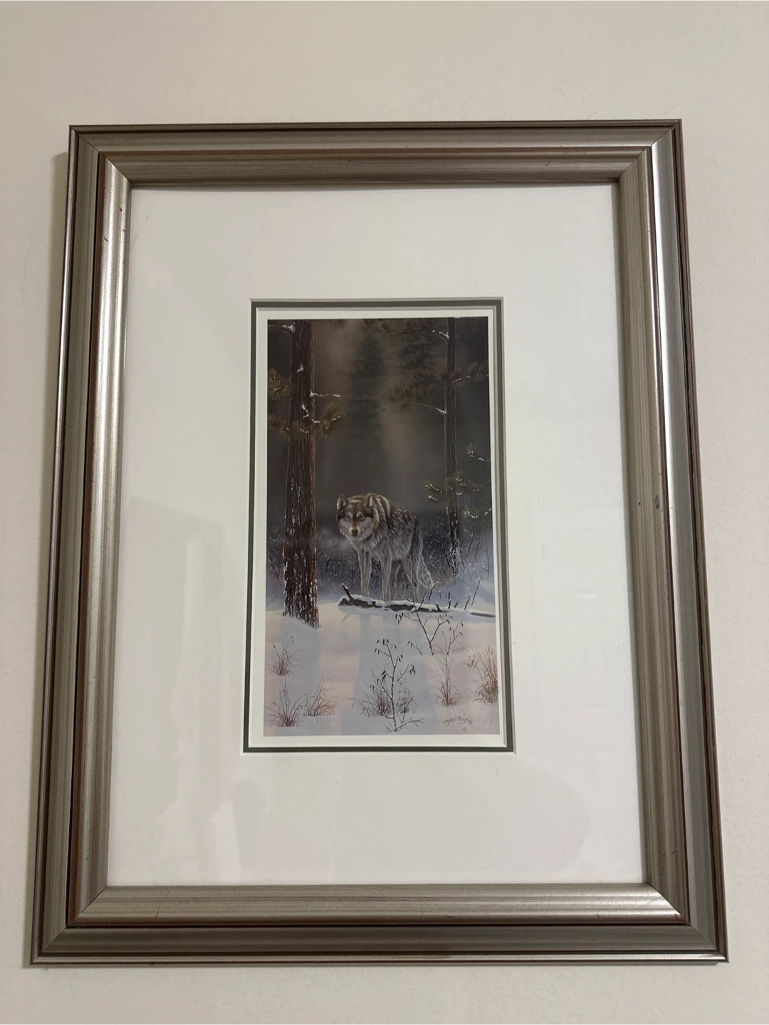 Framed Wolf Art Print - photo 2