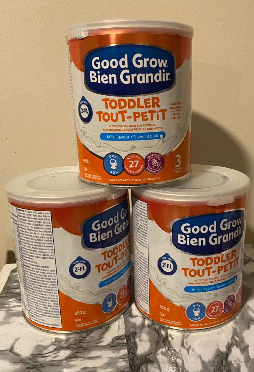 Good Grow Bien Grandir 12 months- 850g-35$ each