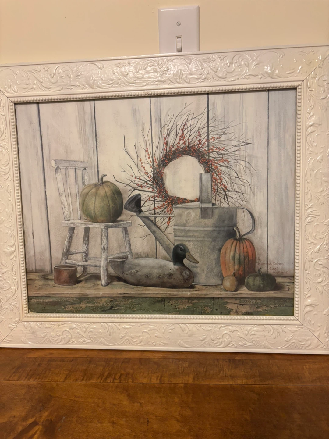 Framed Autumn Still Life Wall Art