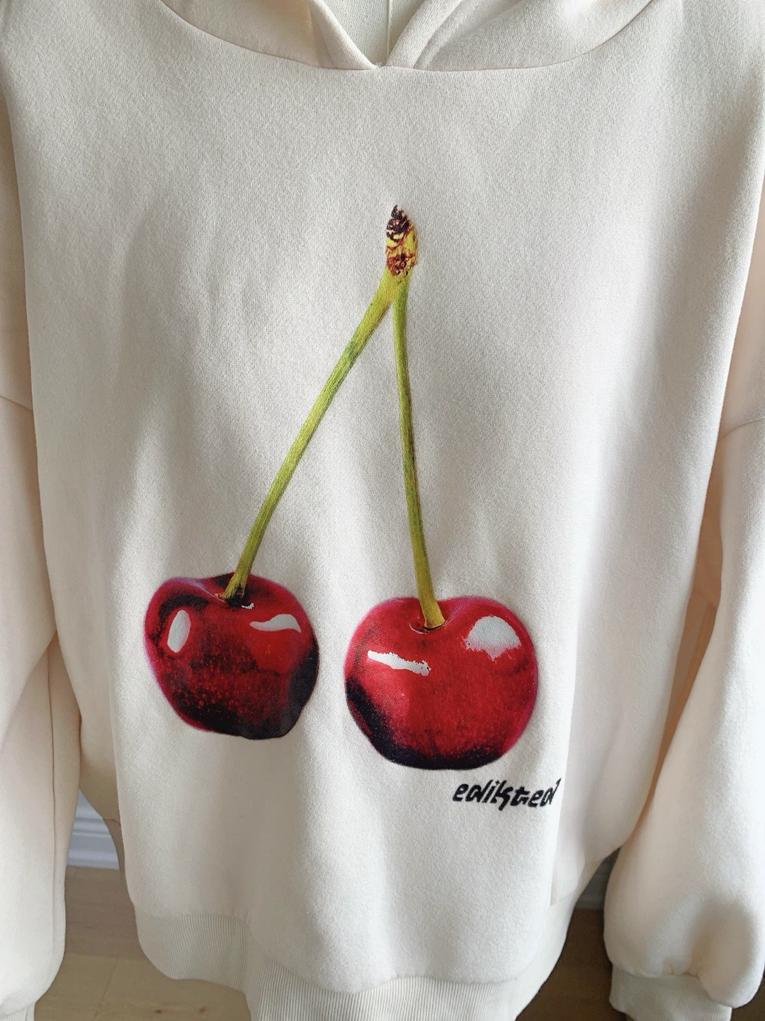 New Edikted Cherry Oversize Hoodie Size S - photo 4