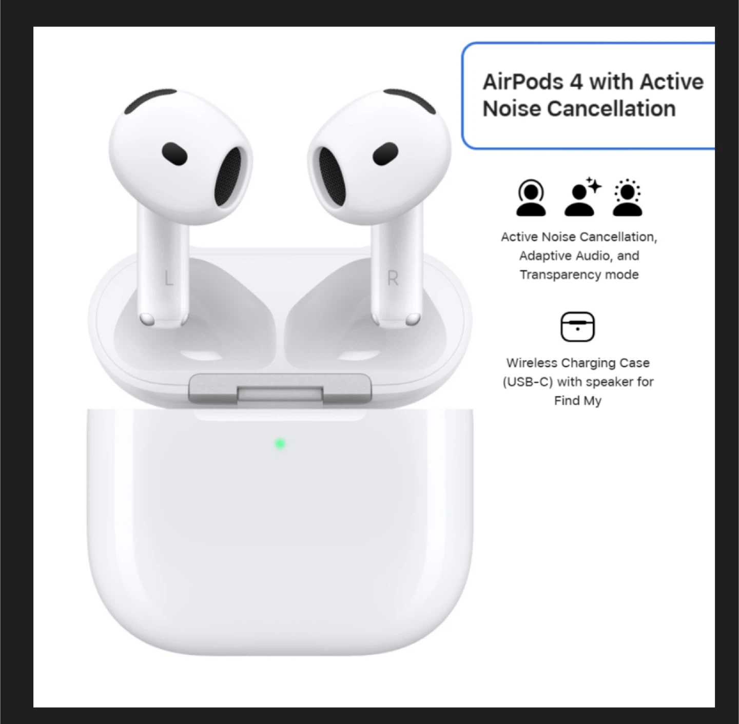 Apple AirPods 4 with Active Noise Cancellation - photo 3