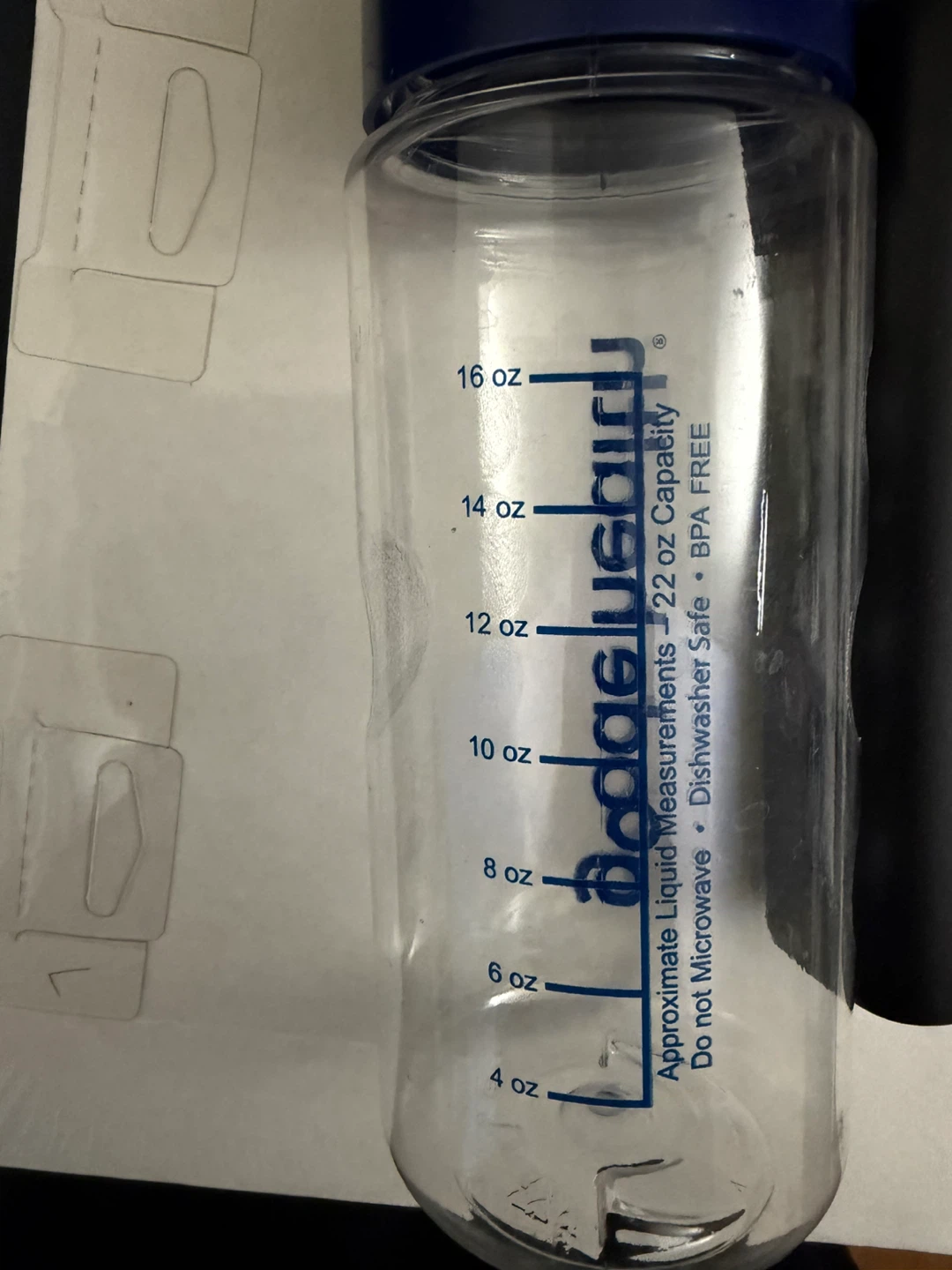 🥕 Goode Health Water Bottle - Blue Lid - photo 2