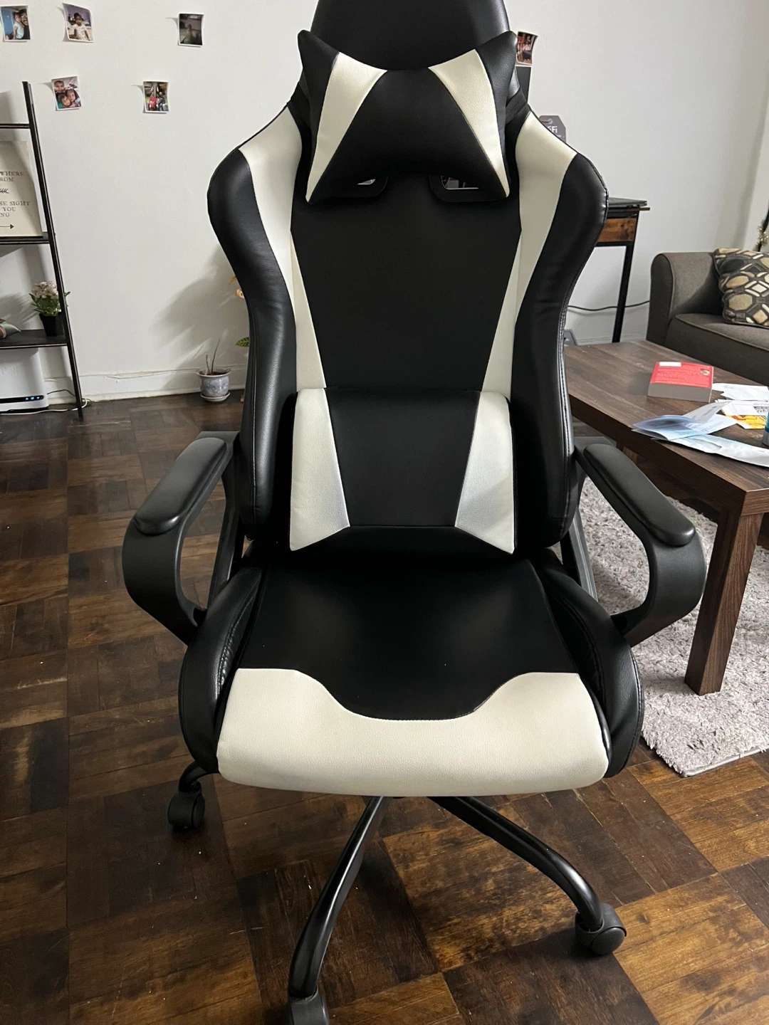 Black and White Gaming Chair - photo 2