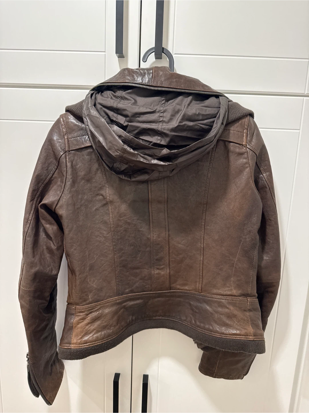 Danier -Brown Leather Jacket - XXS - photo 3