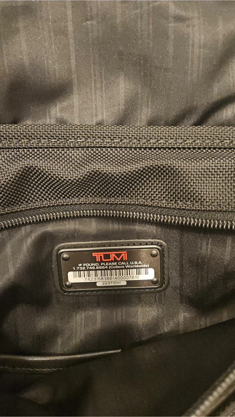 Tumi Black Messenger Bag
