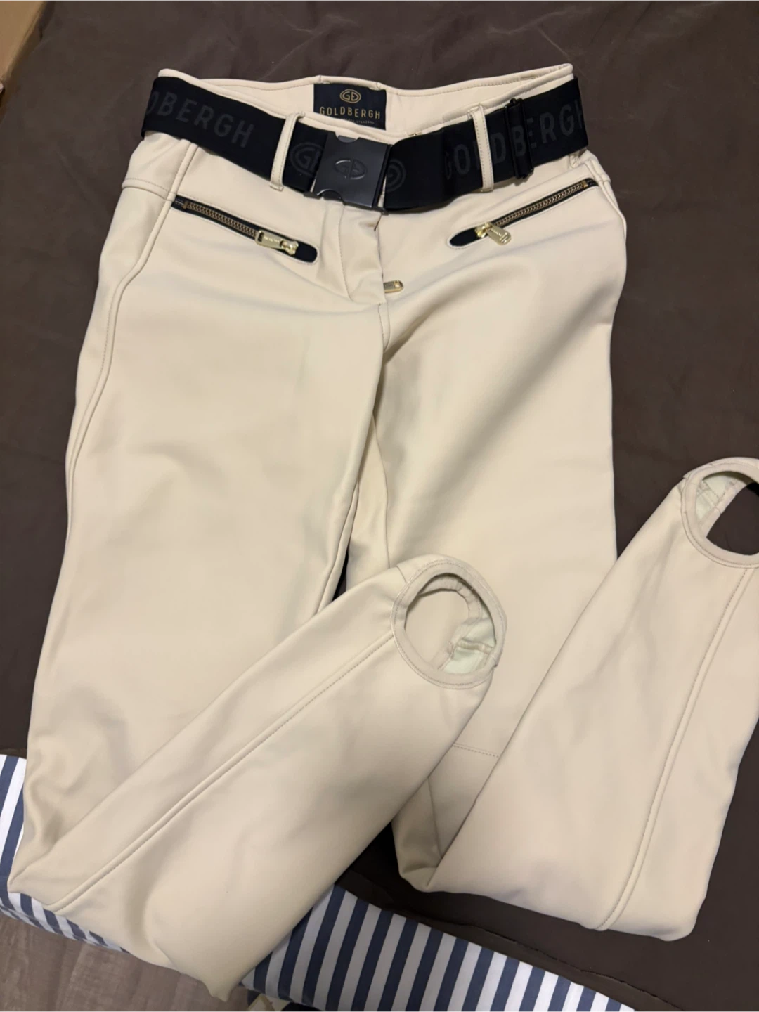 GOLDBERGH Beige Stirrup Pants - Size US 8 - photo 3