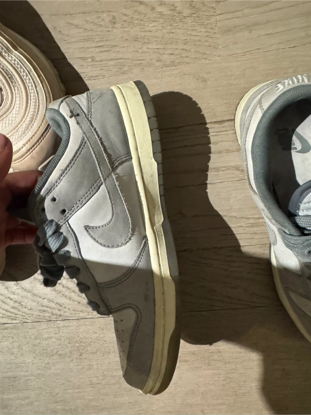 Nike Dunk Low Grey White Men's Shoes - photo 2