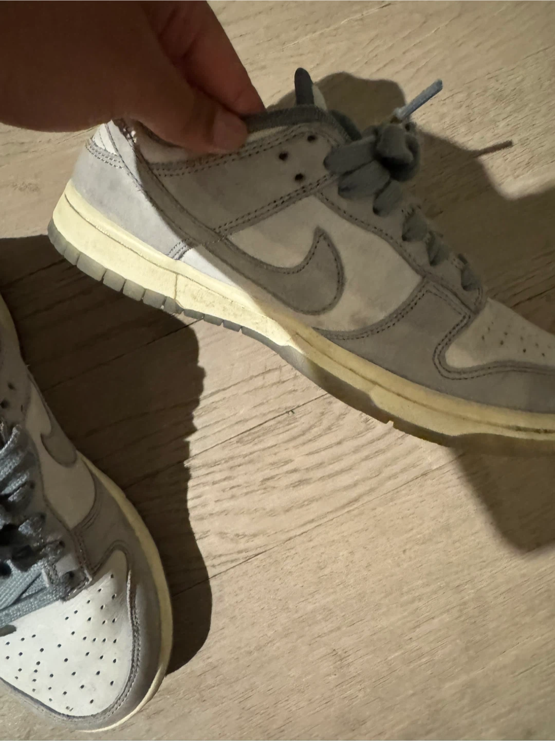 Nike Dunk Low Grey White Men's Shoes - photo 3
