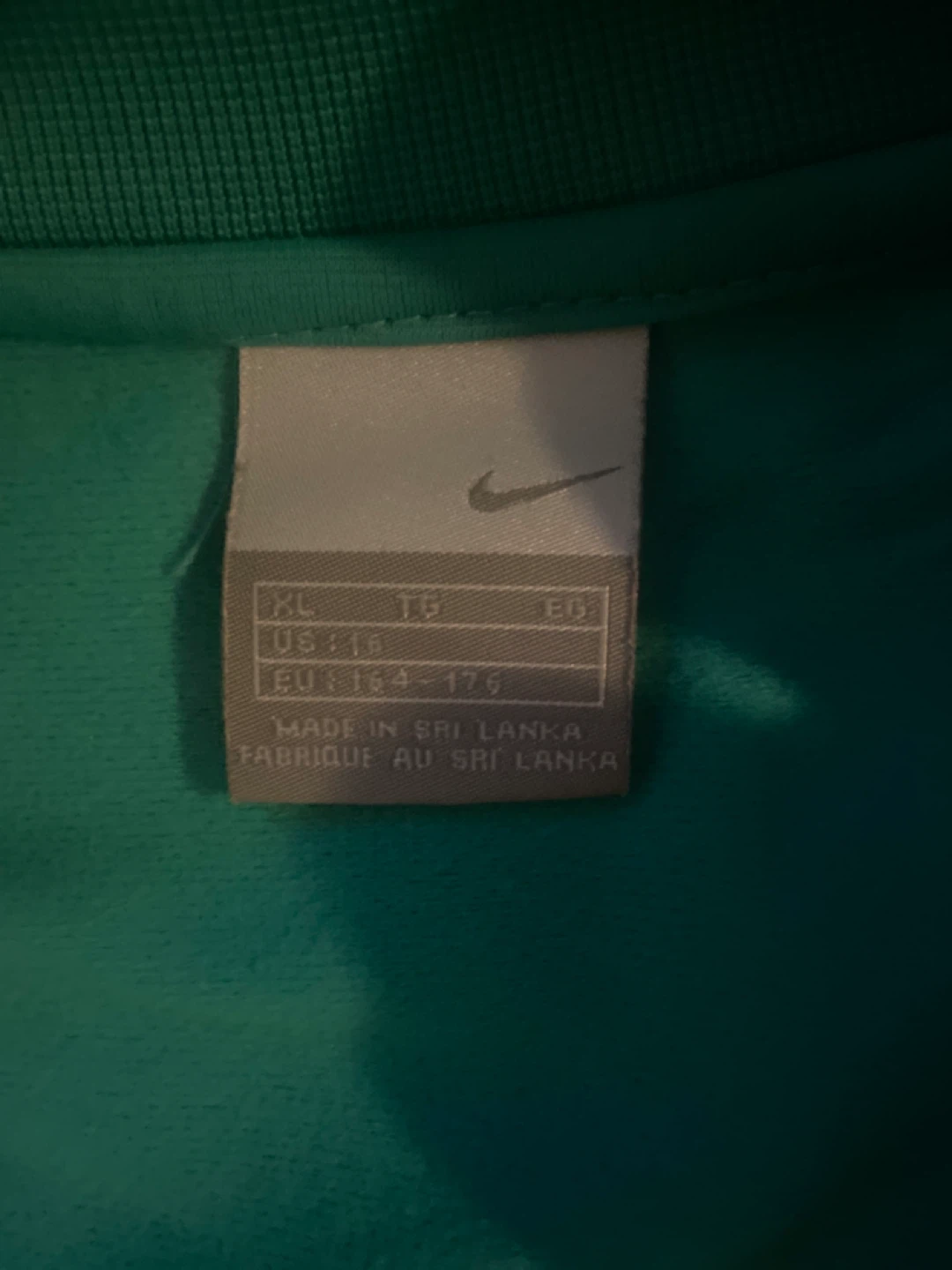 Nike Teal Track Jacket with White Stripes - photo 2