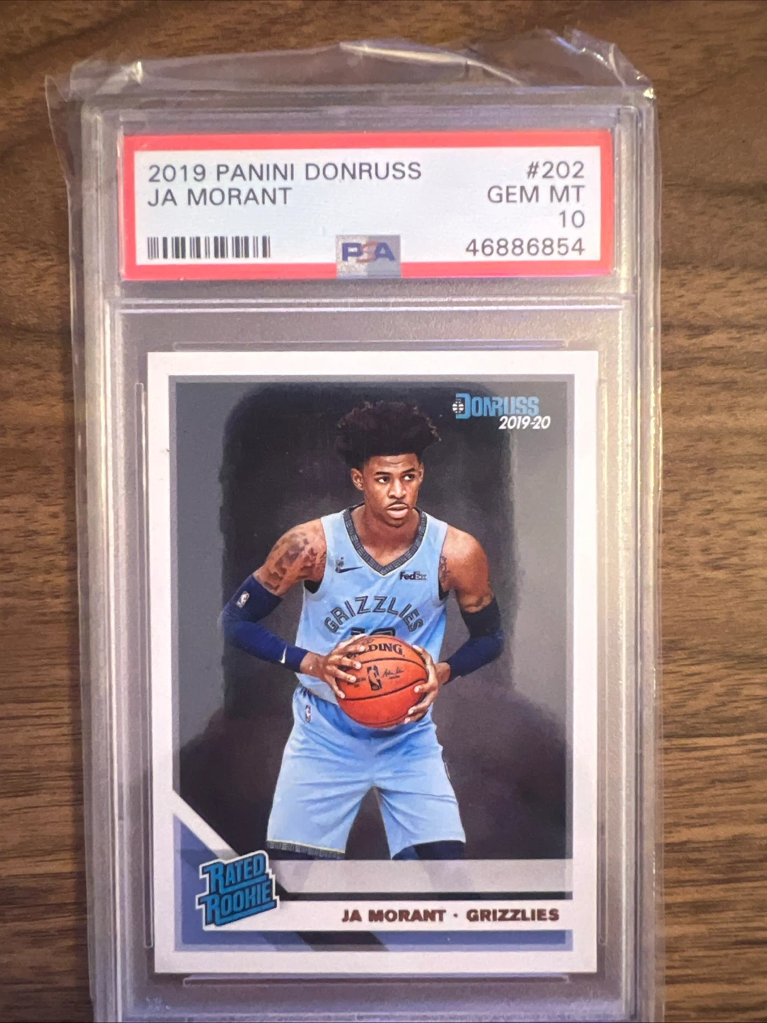 2019 Panini Donruss Ja Morant Rated Rookie PSA 10 Gem MT