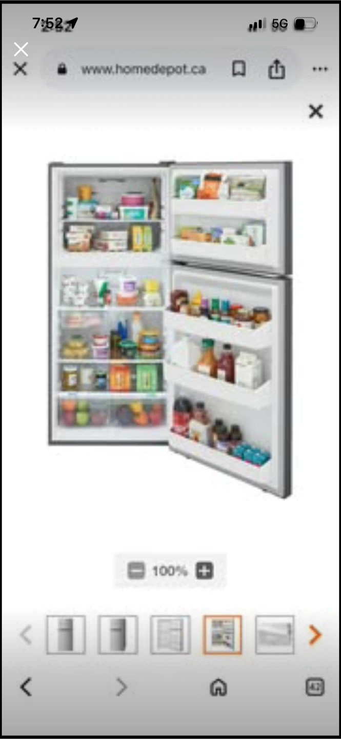 New Frigidaire 18 Cu. Ft. 30” Top Freezer Refrigerator - photo 4