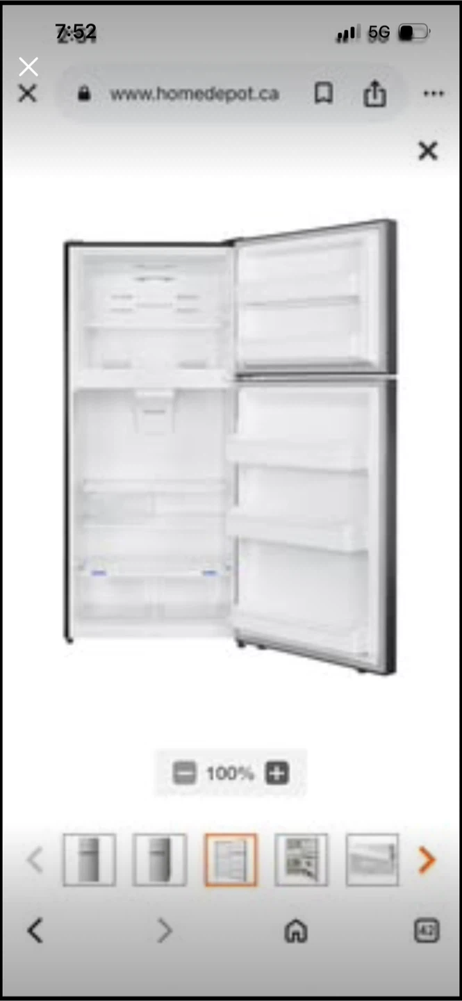 New Frigidaire 18 Cu. Ft. 30” Top Freezer Refrigerator - photo 3