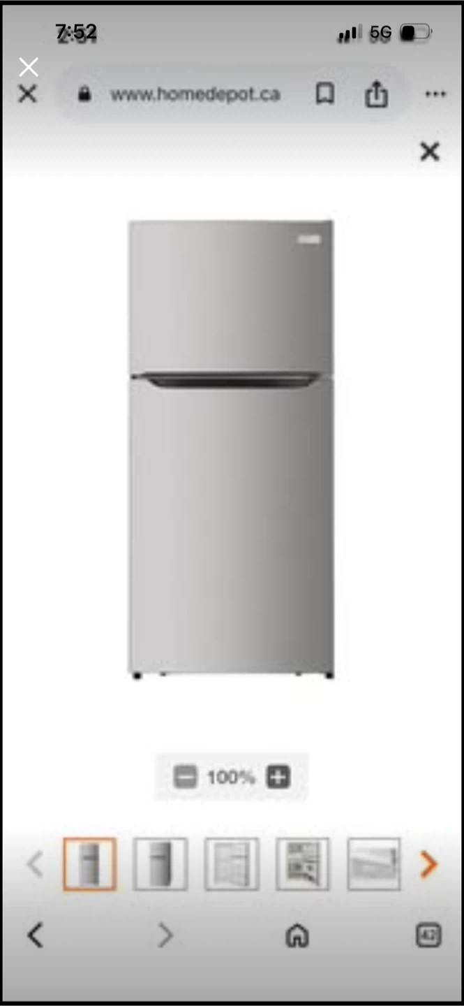 New Frigidaire 18 Cu. Ft. 30” Top Freezer Refrigerator