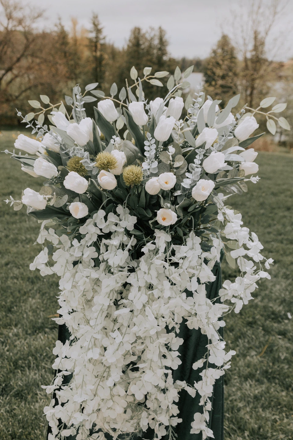 White Tulip Artificial Flowers - photo 2