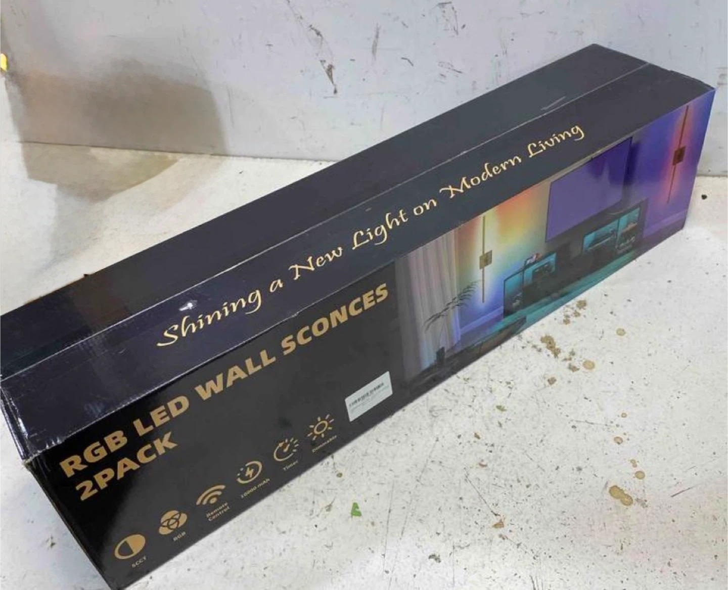 RGB LED Wall Sconces (2 Pack)