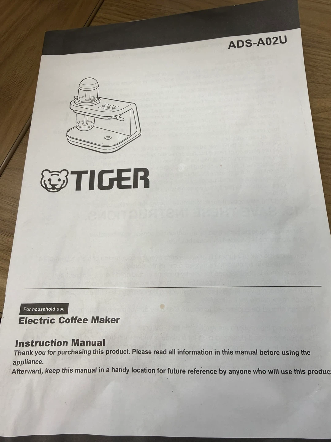 Tiger Electric Coffee Maker ADS-A02U