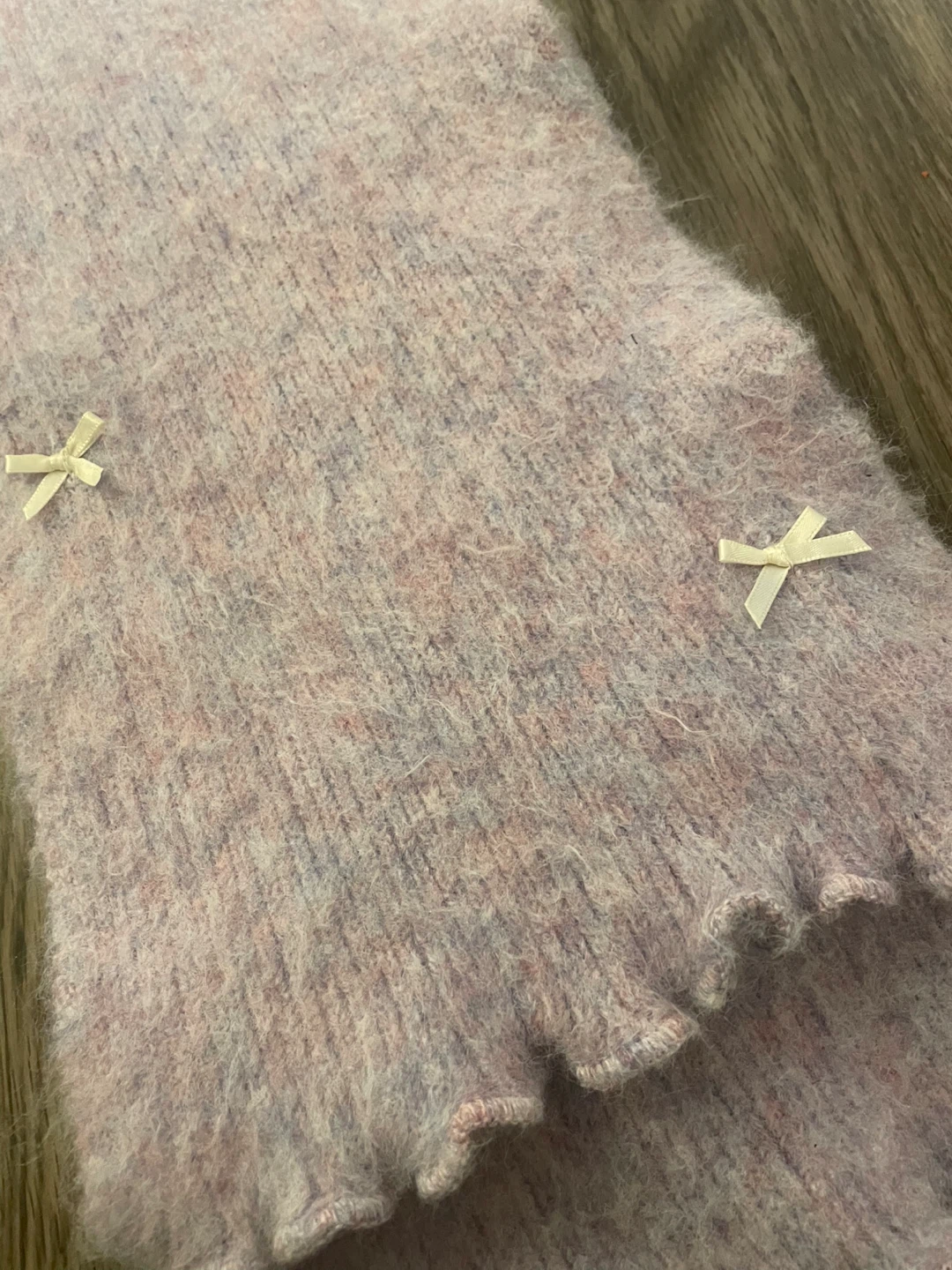 Urban Outfitters Lavender Scarf with Bows - photo 3