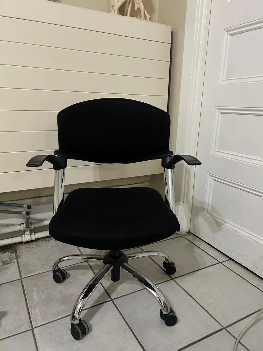 Black Office Chair with Wheels