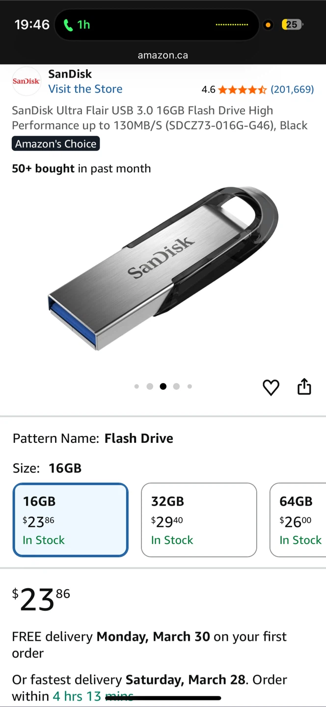 *New* $110 4x SanDisk Ultra Flair 16GB USB 3.0 Flash Drive - photo 2