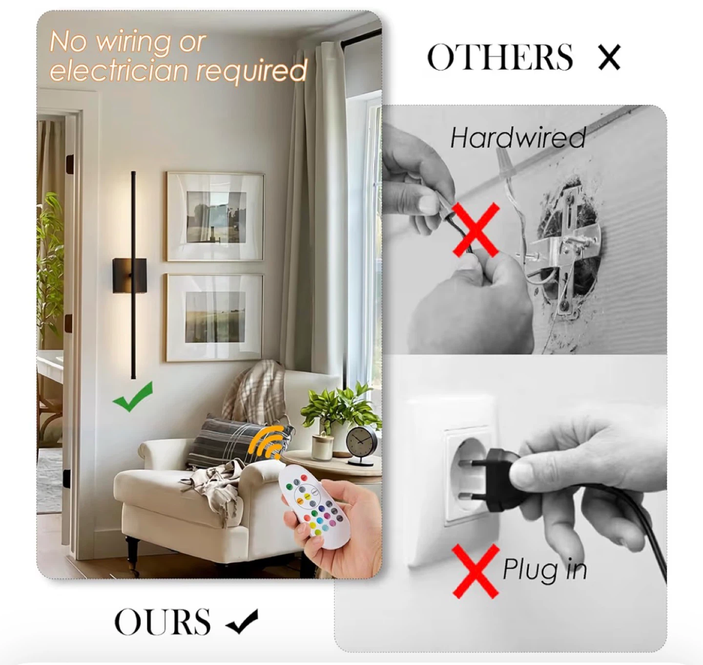 RGB LED Wall Sconces (2 Pack) - photo 4
