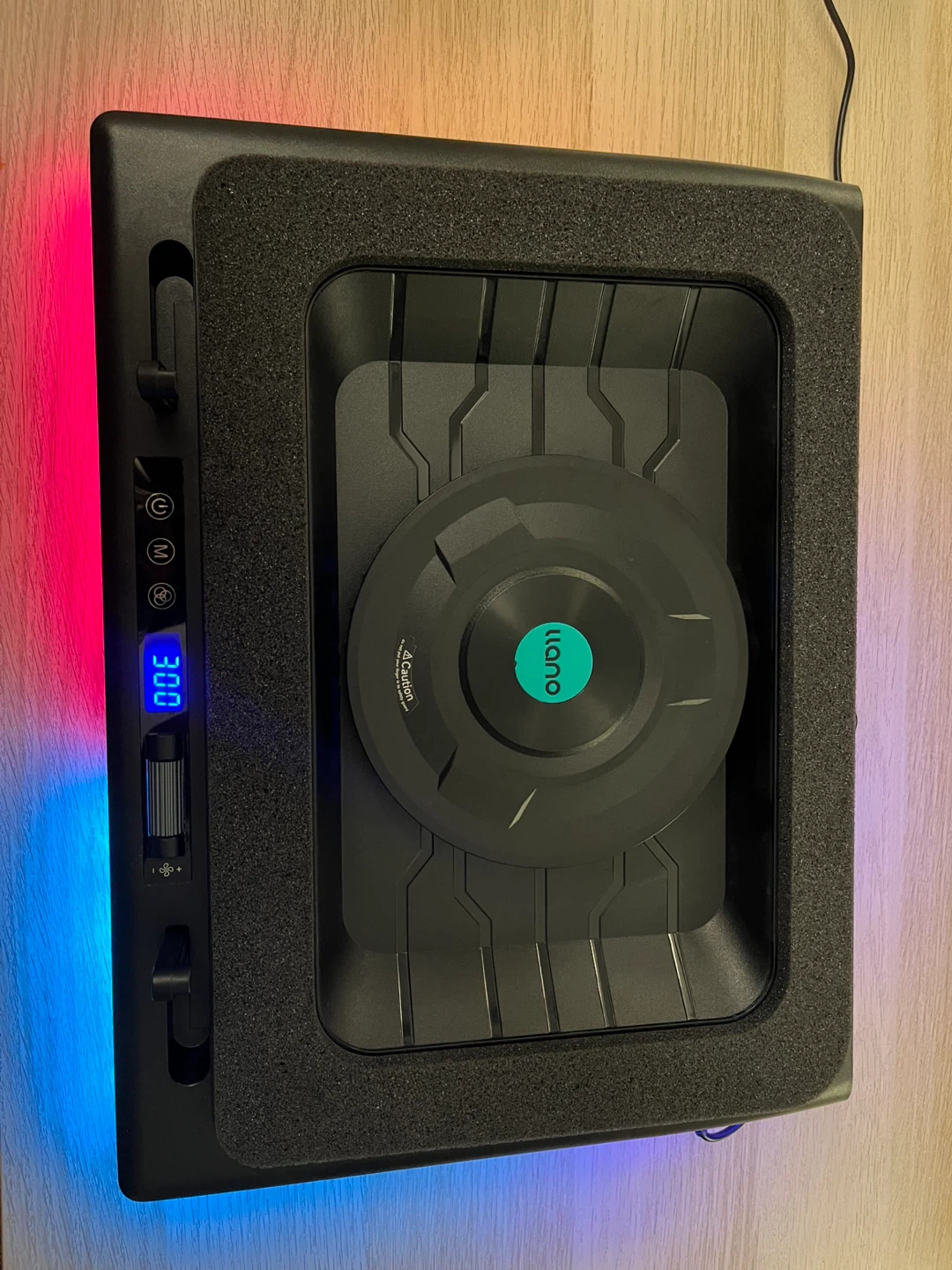 Llano V12 Laptop Cooling Pad with RGB Lighting and USB hub - photo 3