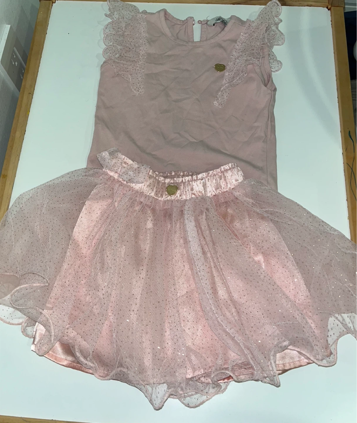Pink Tutu Skirt and Top Set size 92