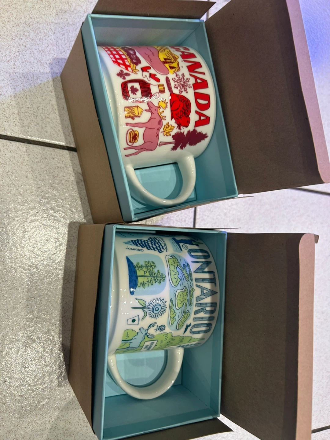 Been There Starbucks Mugs 2 Canada & Ontario