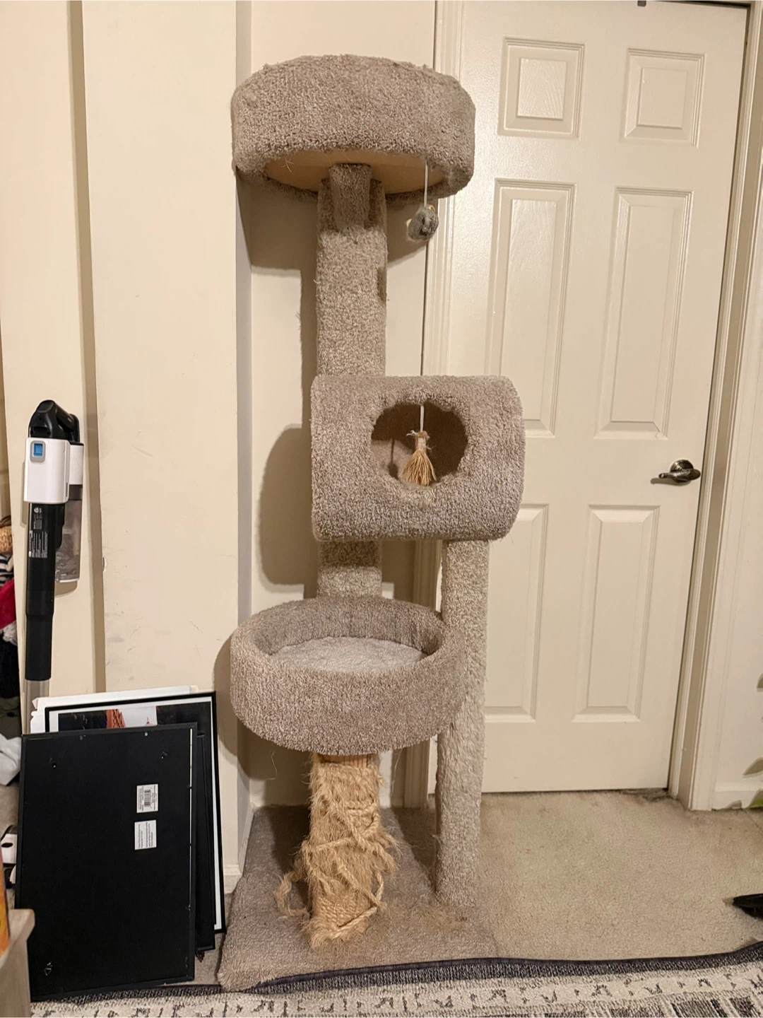 Multi-Level Cat Tree Condo with Hammock and Scratching Post