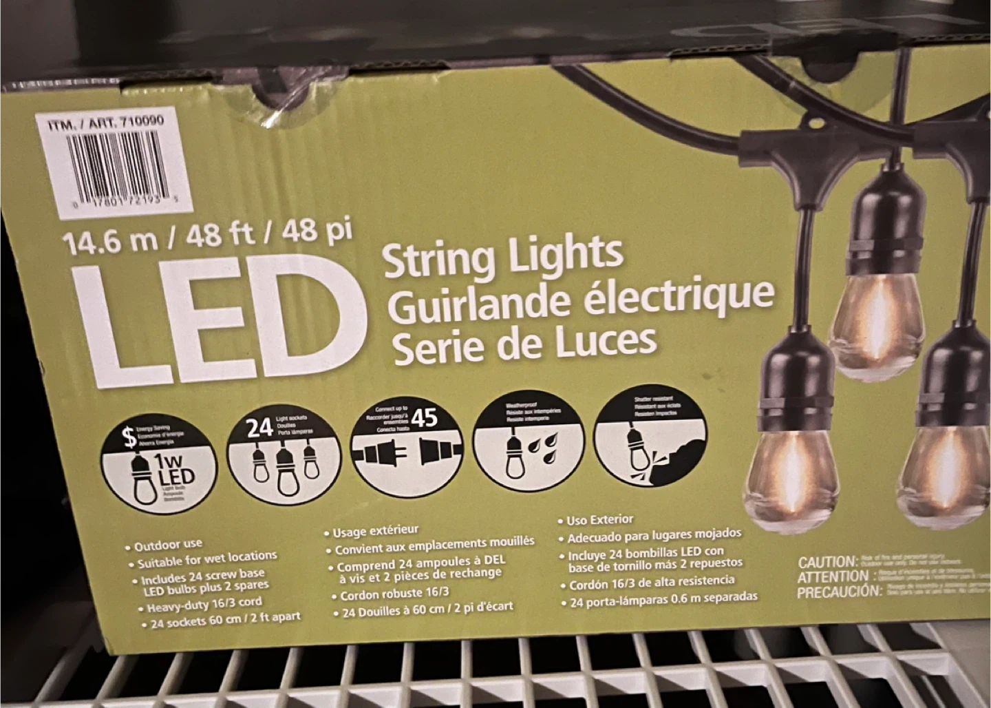FEIT Electric LED String Lights - 48 ft 🥕 - photo 3