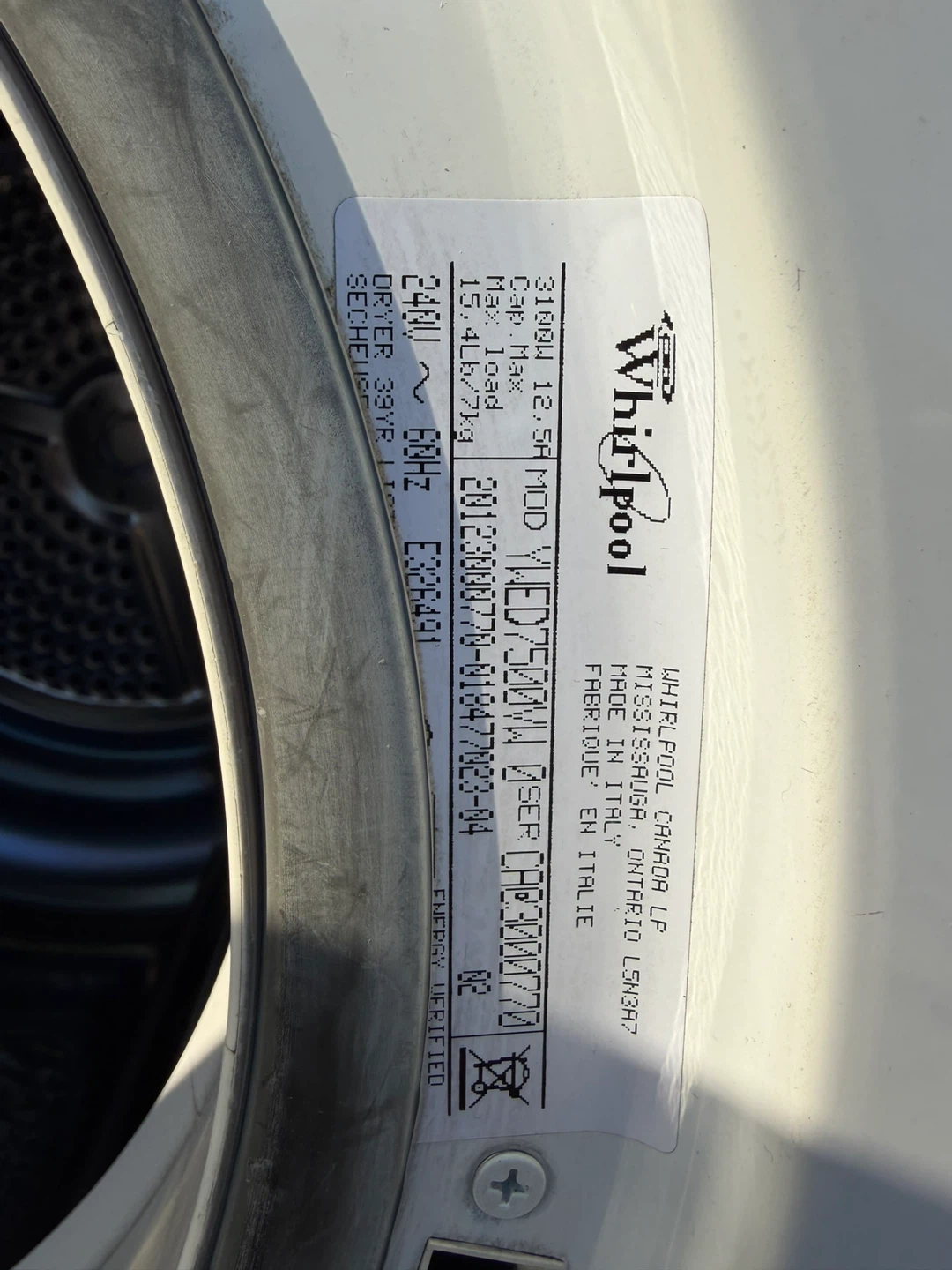 Whirlpool Electric Washer and Dryer 24” - photo 5