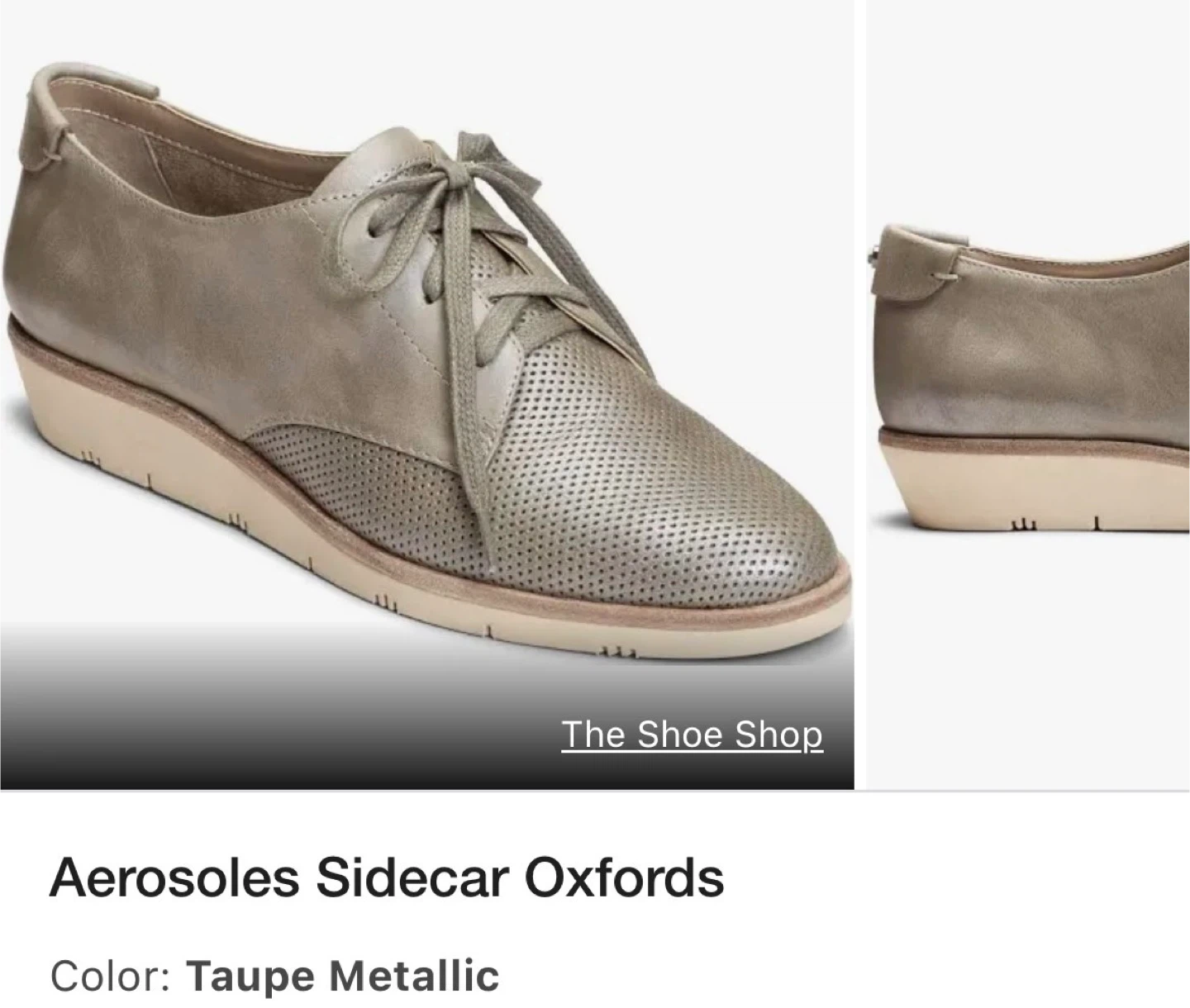 Like new - Aerosoles leather Sidecar Oxfords - photo 2