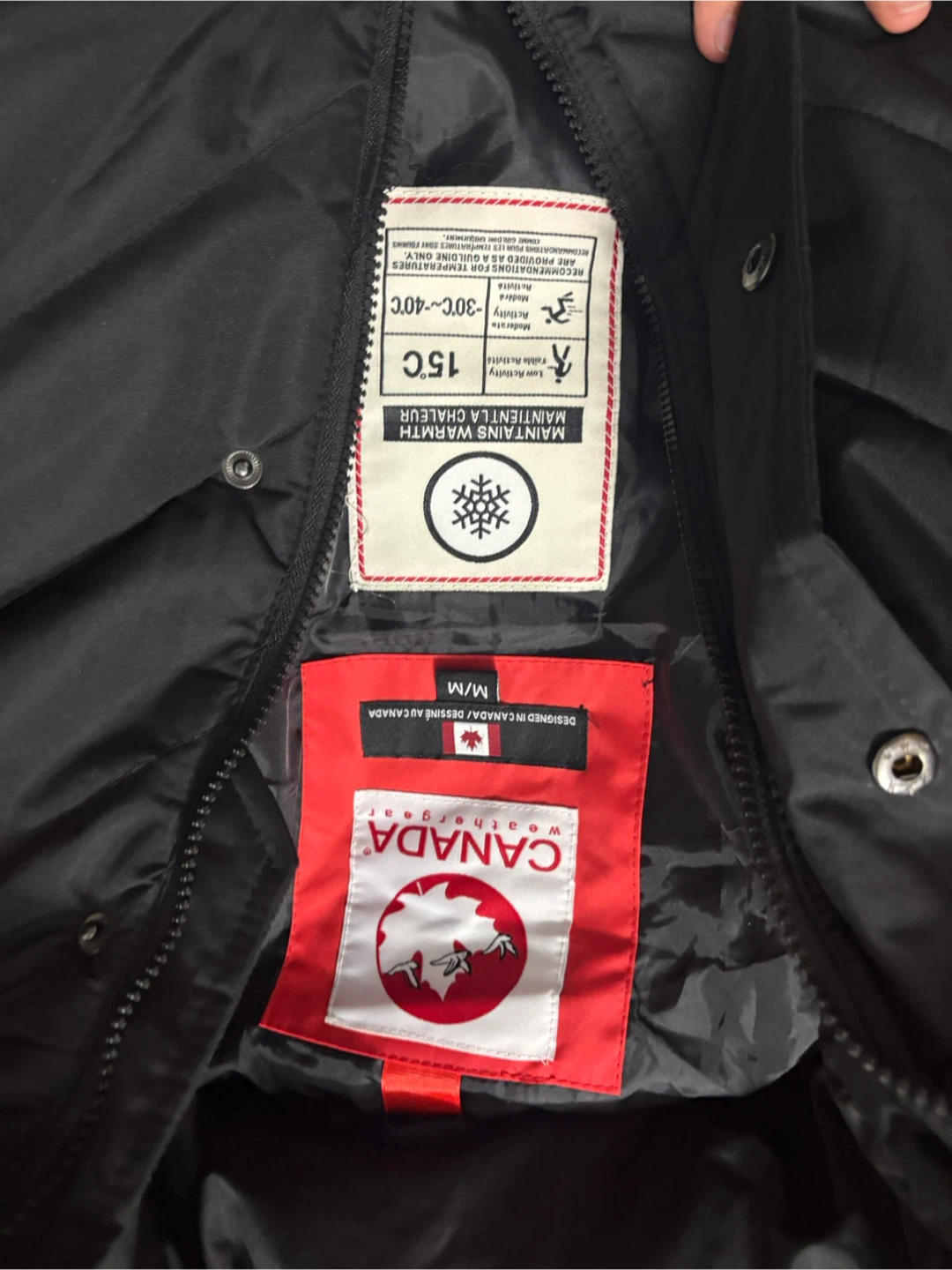 Canada Weather Gear Black Insulated Winter Coat M/M - photo 3