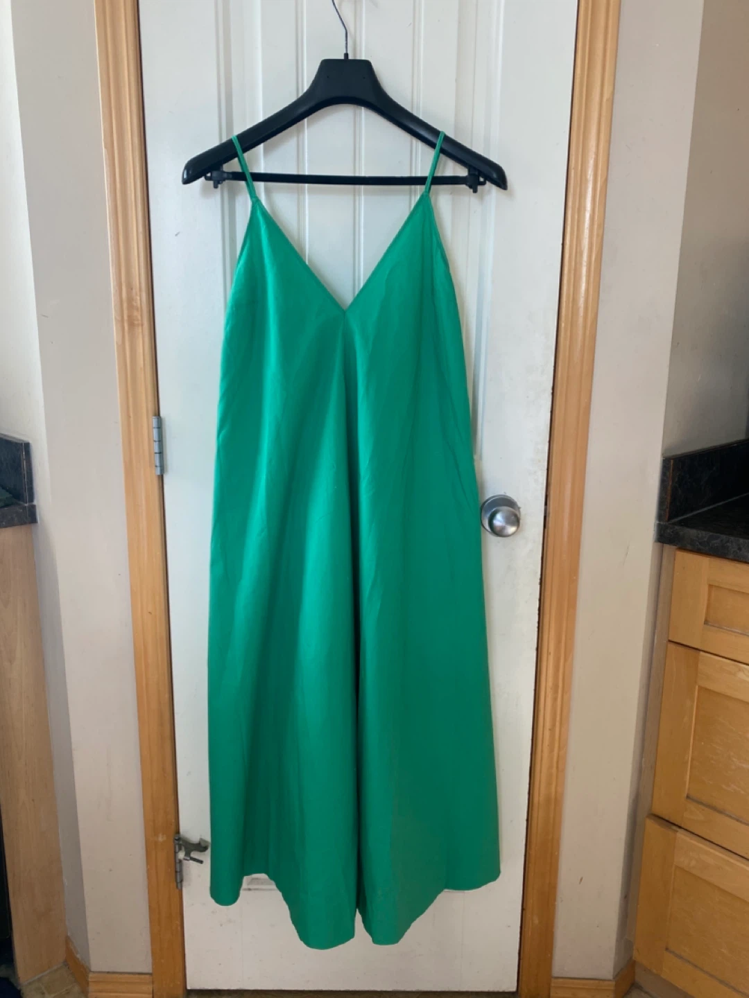 Babaton Green Spaghetti Strap Midi Dress BNWT