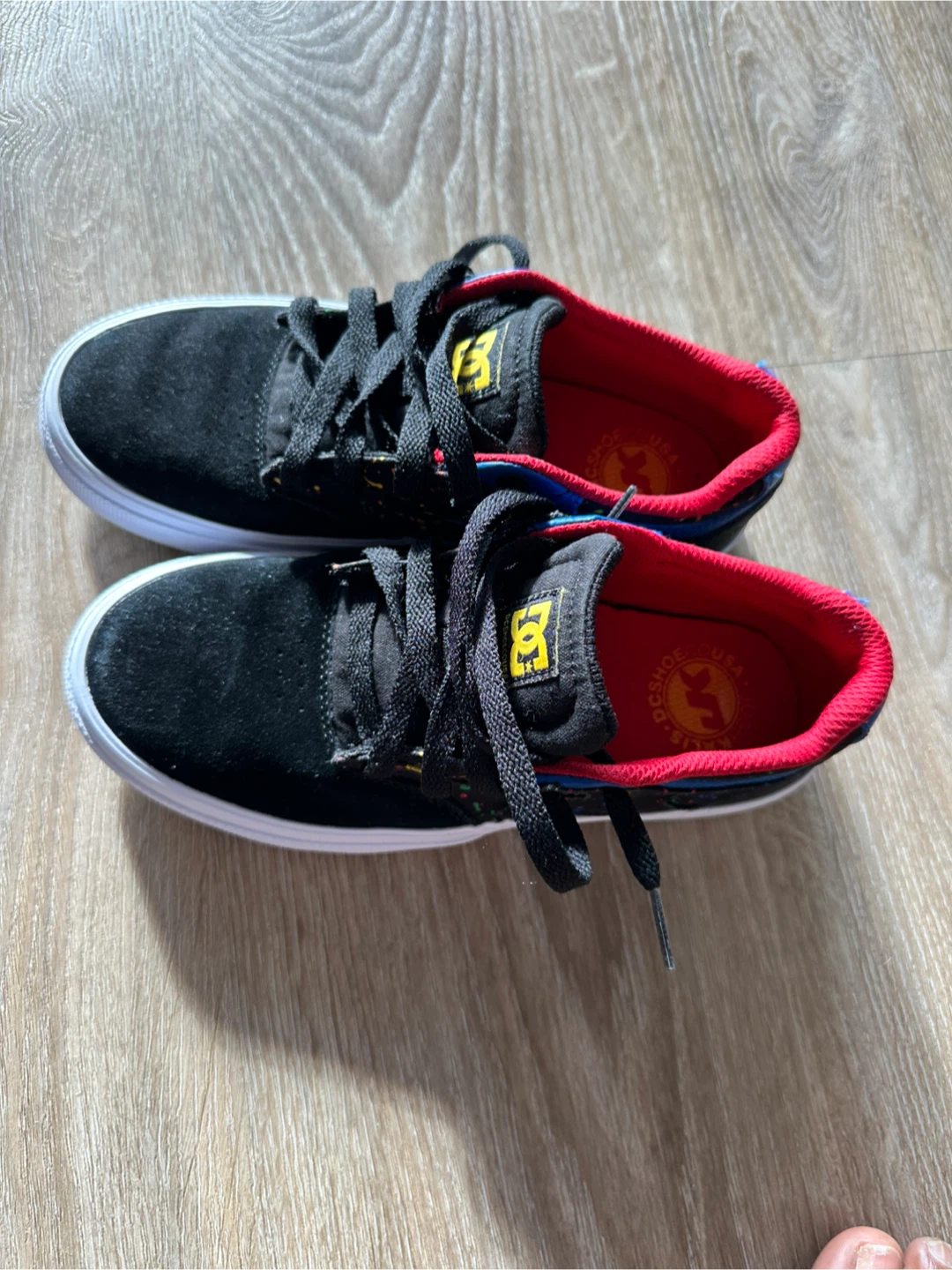 DC Shoes Black Suede Skate Shoes