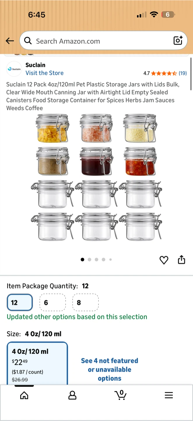 Plastic Storage Jars with Locking Airtight Lid - photo 5