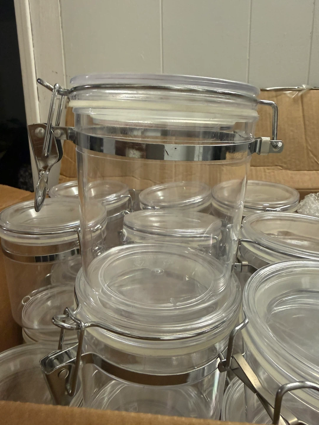 Plastic Storage Jars with Locking Airtight Lid - photo 2