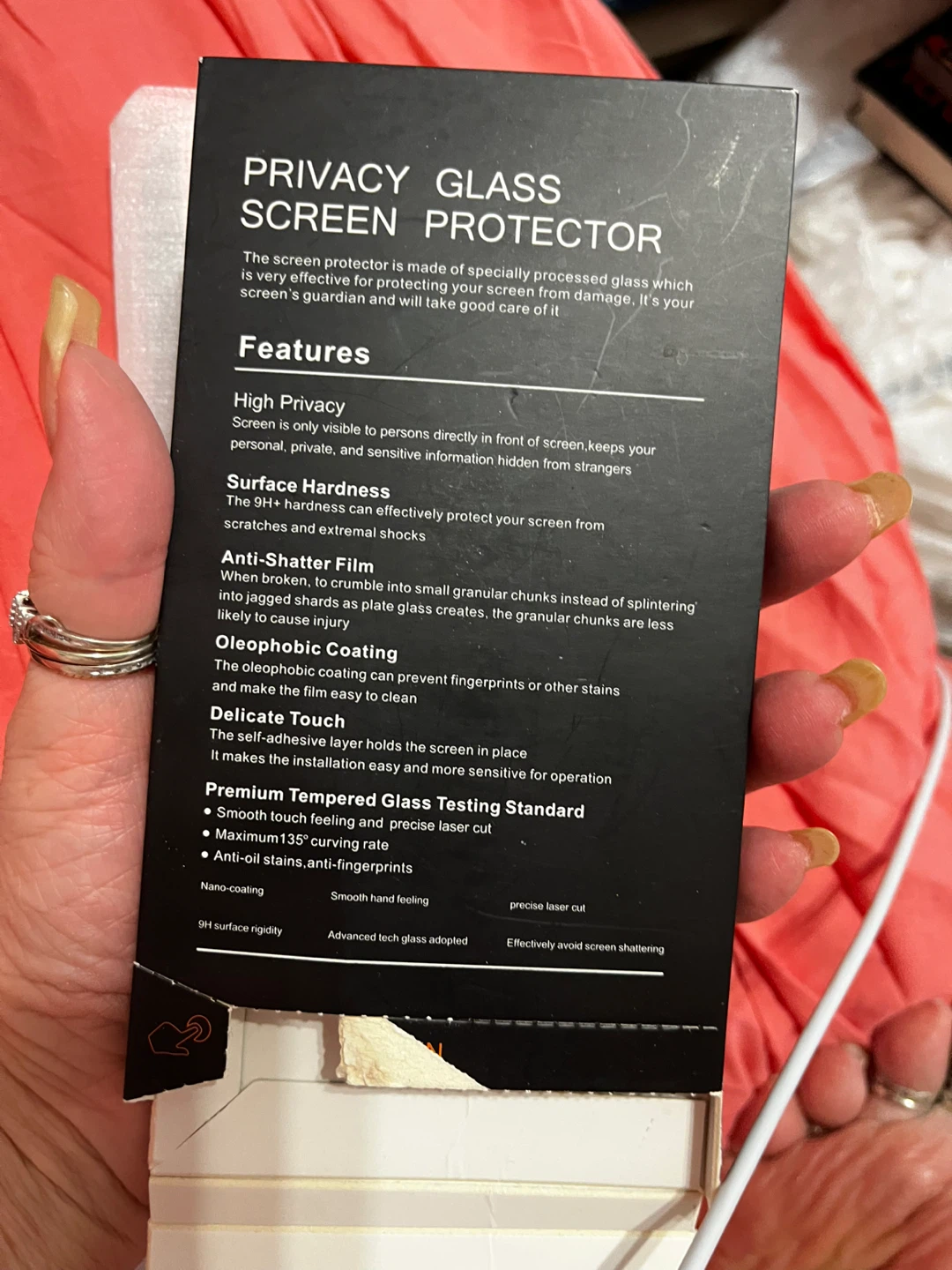 13 Pro privacy, glass screen protector - photo 2