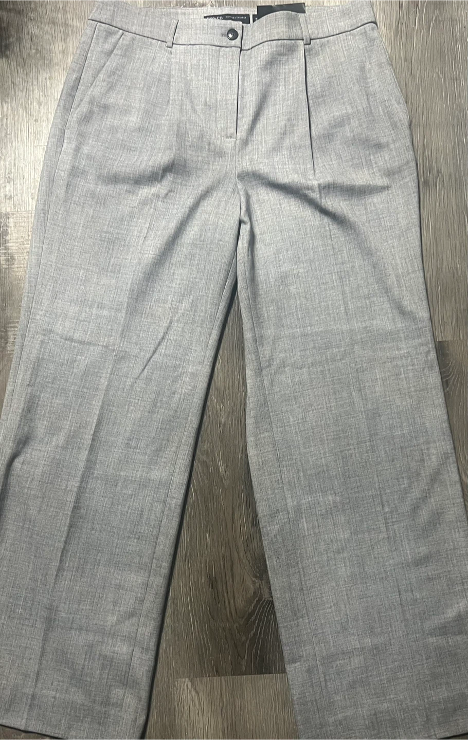 RW & CO. Grey Wide Leg High-Rise Suit Pants Size 14 - photo 2