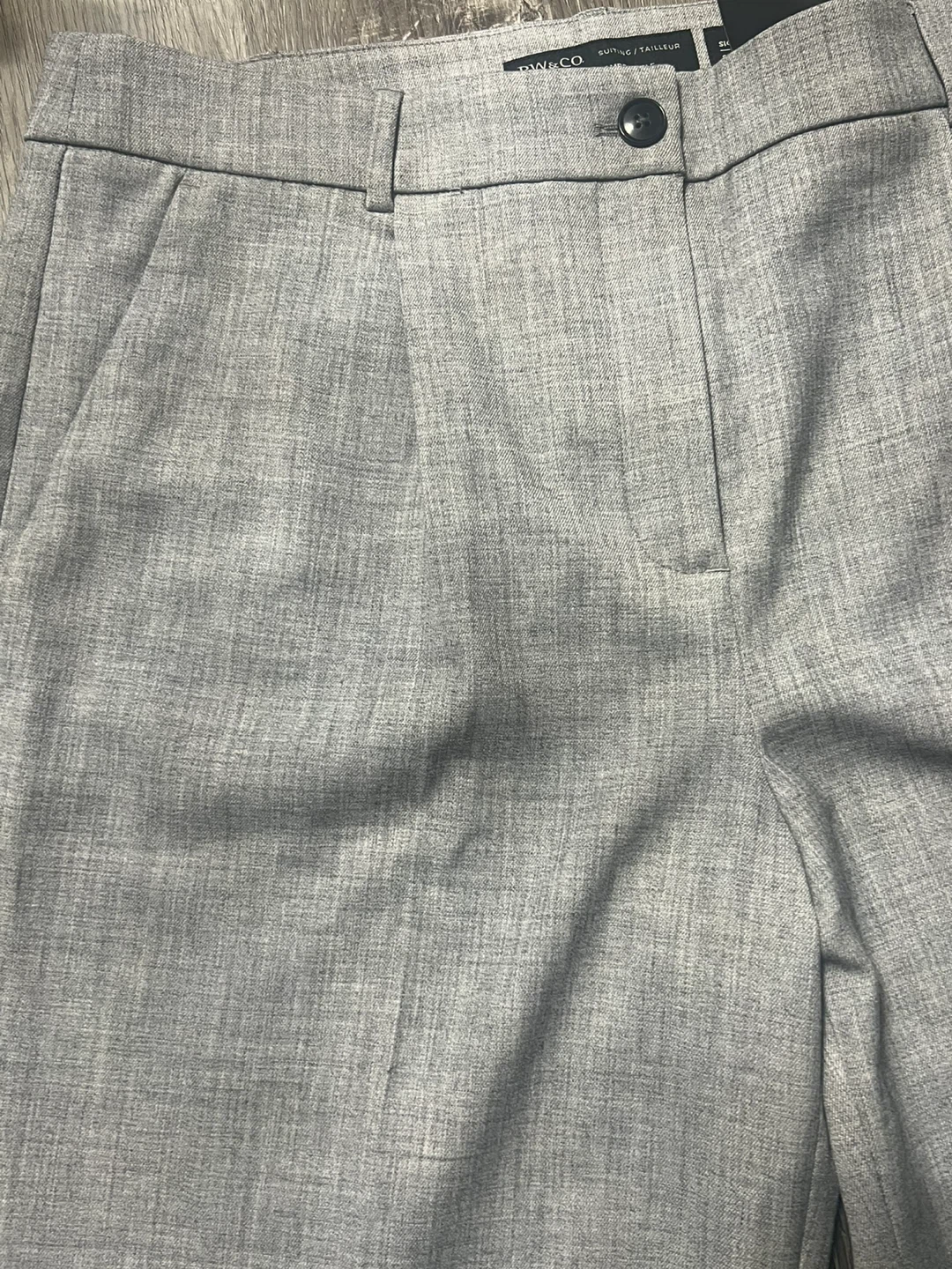 RW & CO. Grey Wide Leg High-Rise Suit Pants Size 14 - photo 3