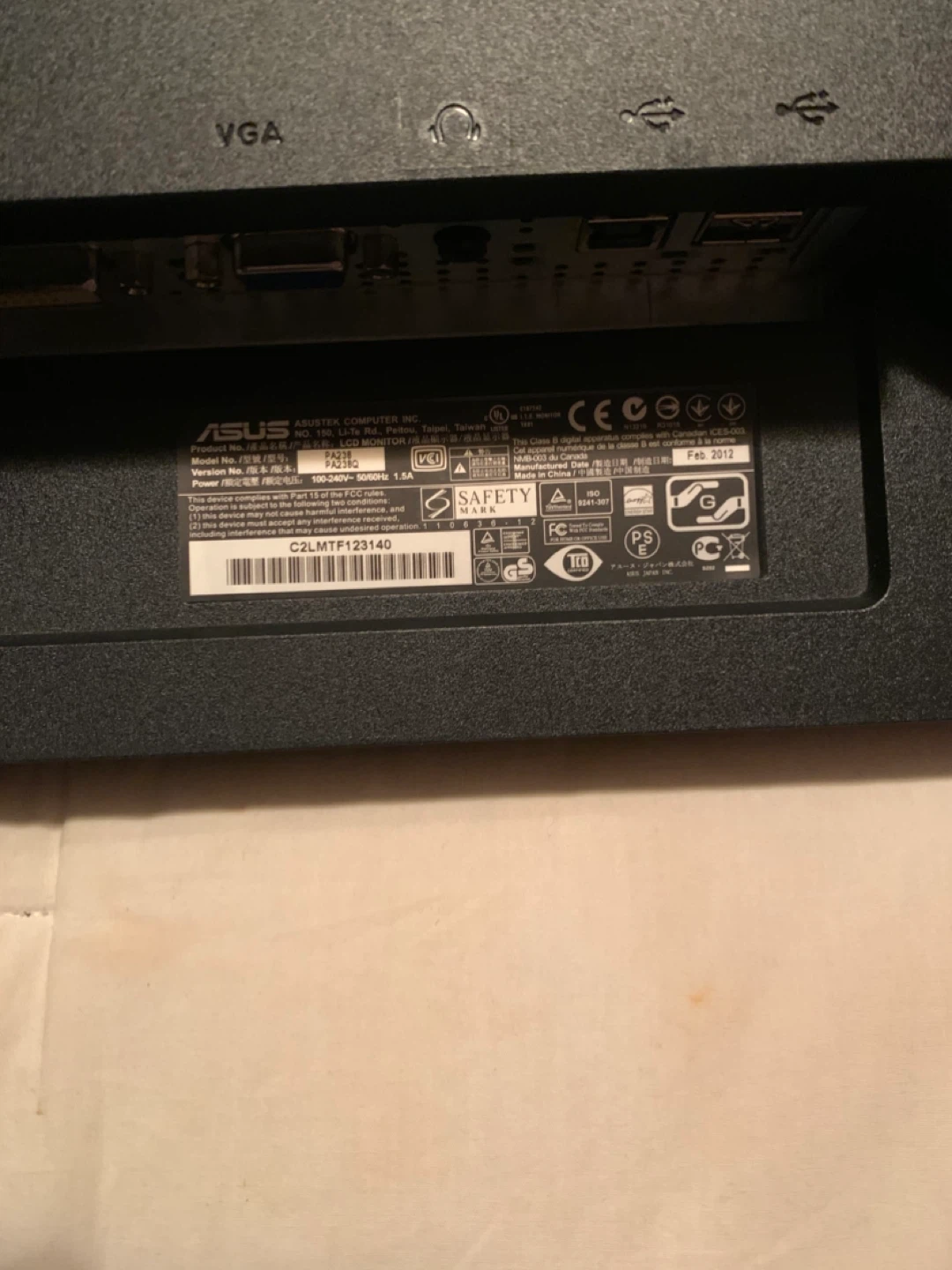 ASUS PA238Q computer monitor. - photo 5